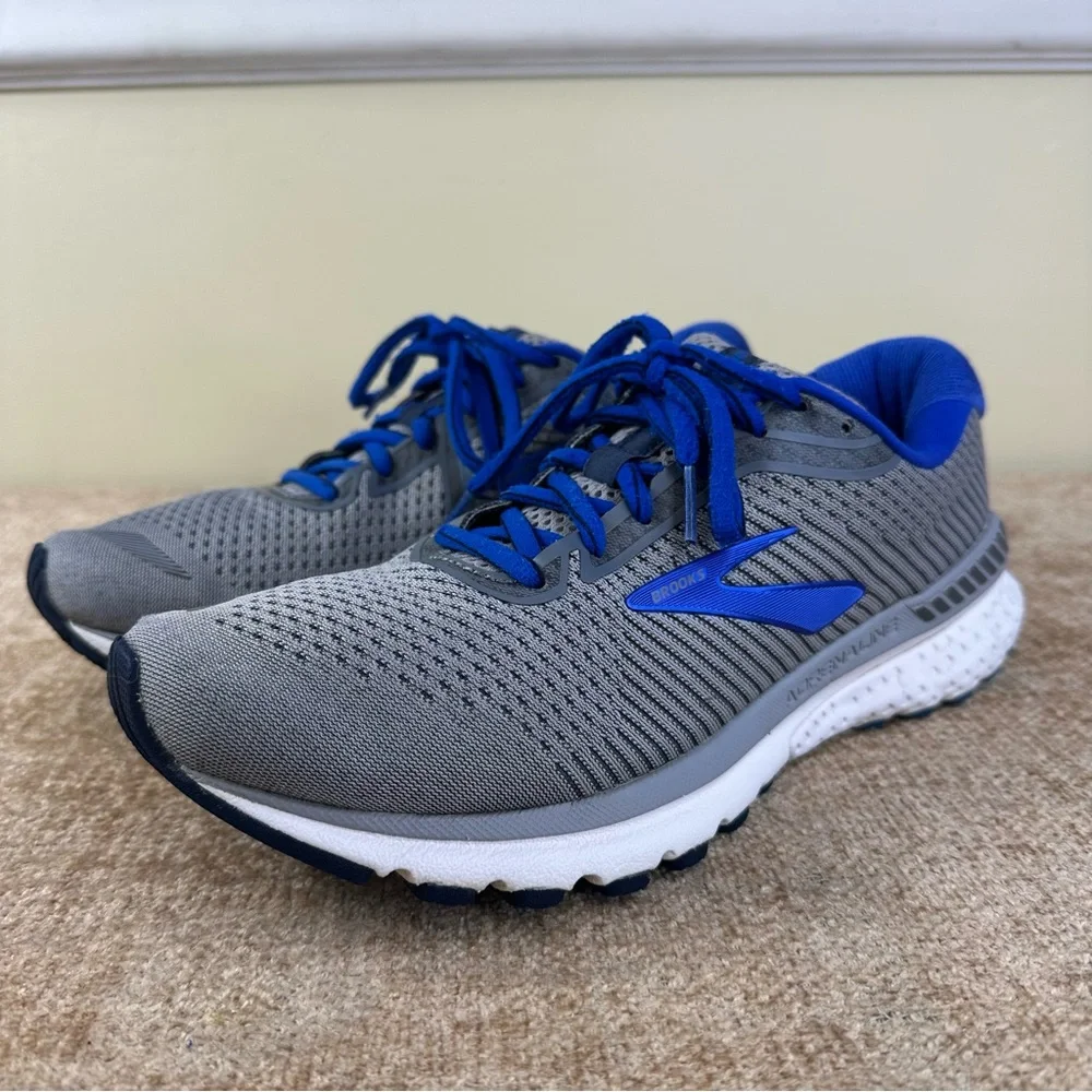 Brooks Adrenaline GTS 20 Blue/Grey Running/Athletic Sneakers M-8 W-9.5